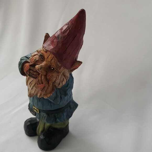 Bobblehead gnome vintage hands at mouth metal heavy 9"h - Picture 5 of 13
